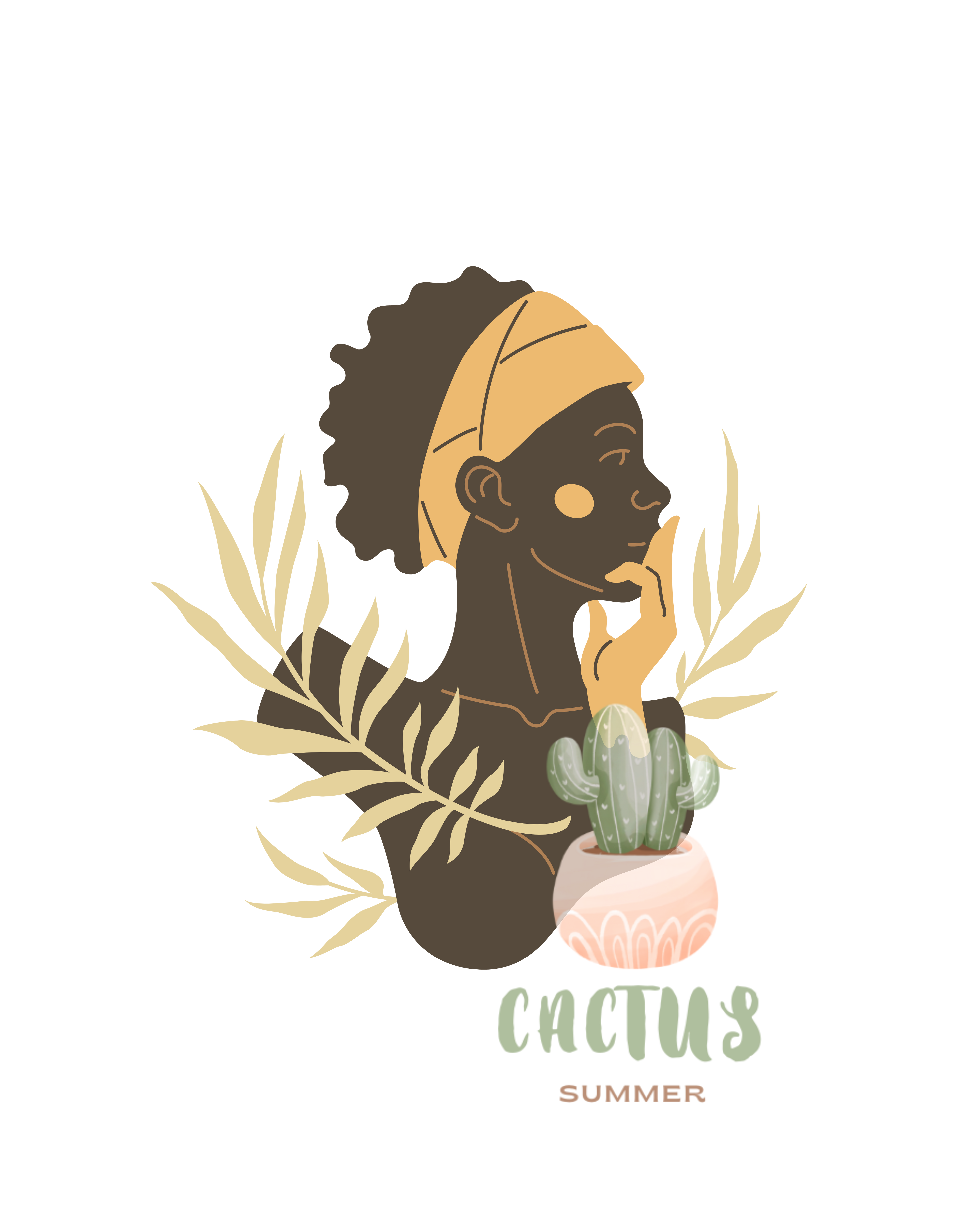 Beautiful dark skin woman - 100% Cotten tee shirt